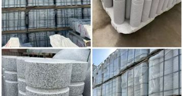 赣州 芝麻白花岗岩挡车柱、隔离柱多少钱