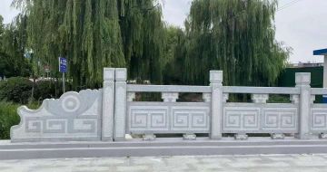 赣州 芝麻灰桥栏杆、河道栏杆安装效果