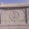 赣州 芝麻白花岗岩屏风，照壁，影壁