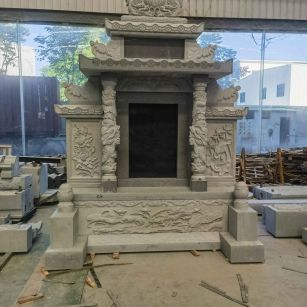 赣州 芝麻灰高档墓碑、土墓，一套也支持定做
