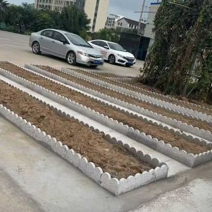 赣州 花边石、花围石、花园石安装效果