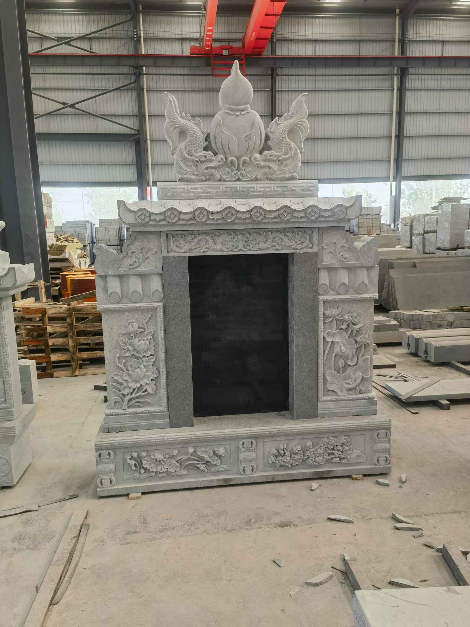 赣州 芝麻灰高档墓碑、土墓，一套也支持定做