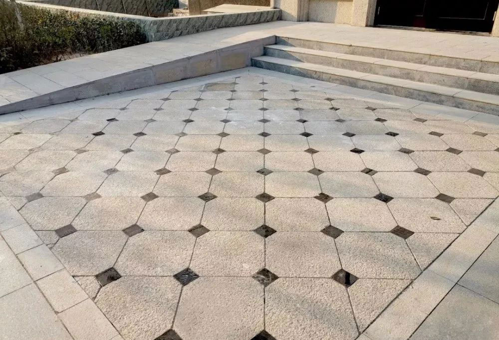 赣州黄金麻花岗岩「地面」石材铺装案例