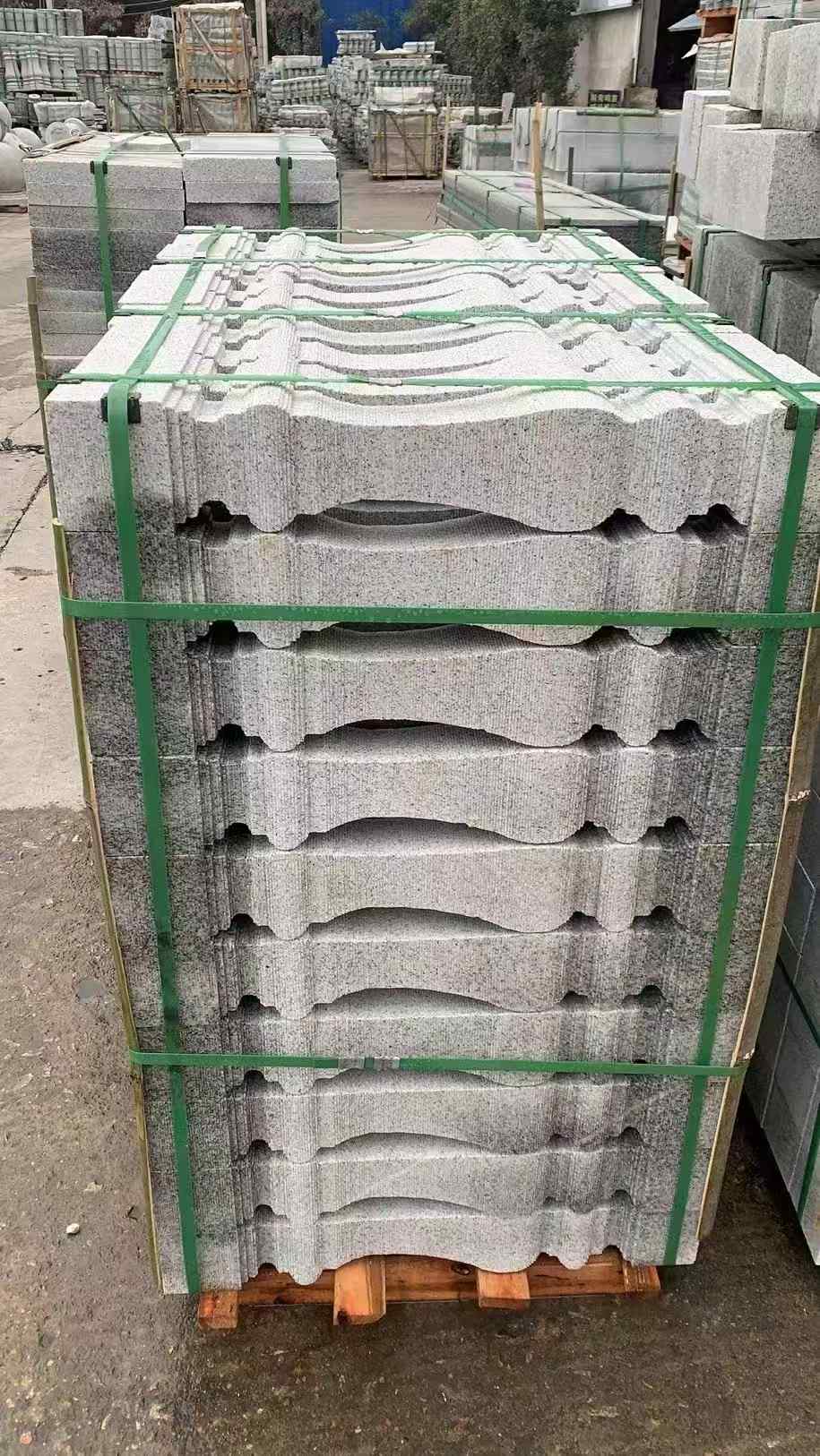 赣州 芝麻白方形拉丝面，栏杆花瓶柱