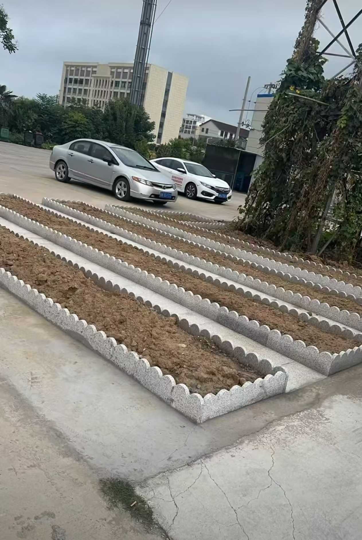 赣州 花边石、花围石、花园石安装效果