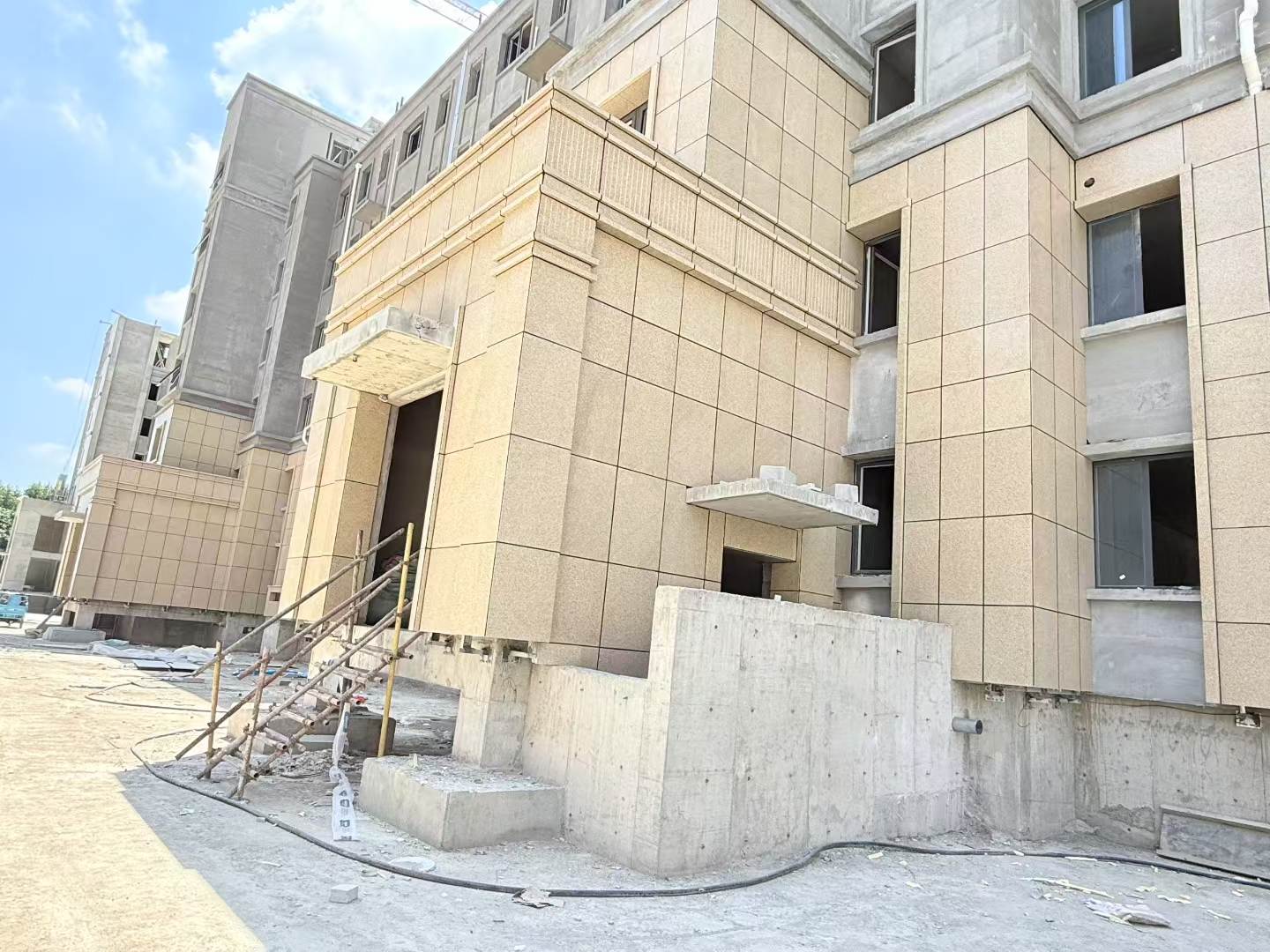 赣州 黄金麻干挂，工地实拍