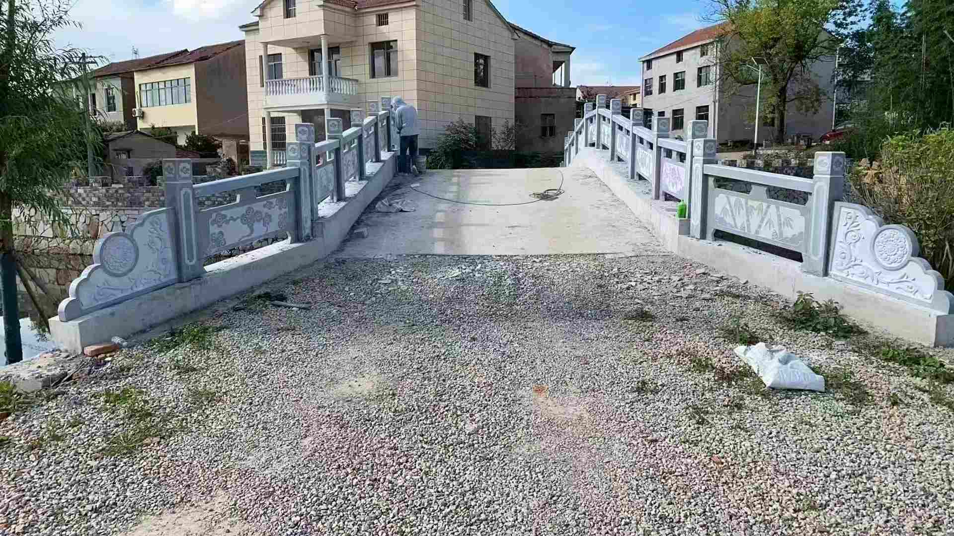 赣州 芝麻灰花岗岩桥栏杆